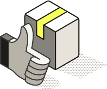Icon representing fulfilment simplified