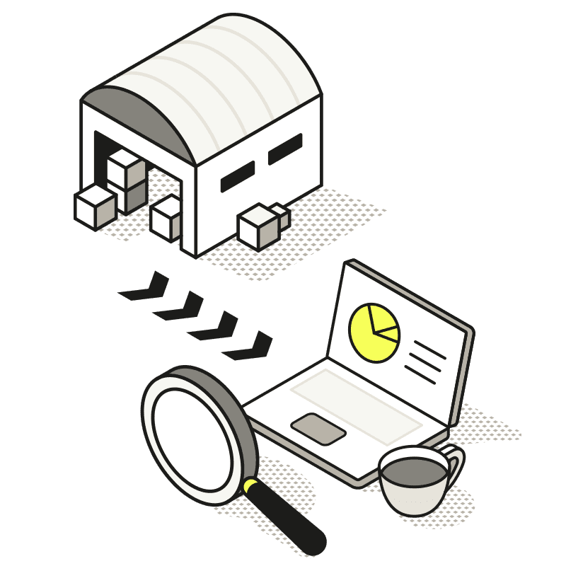 Efficient warehouse fulfillment process with inventory management and order tracking.