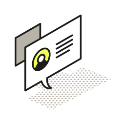 Icon representing an online profile