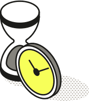 Icon representing time savings