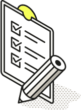 Icon representing a clipboard with checklist